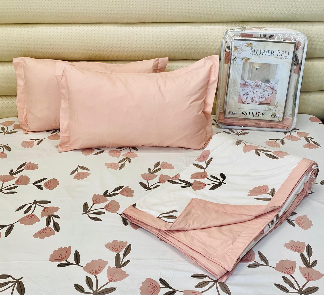 Flower bed king sized Dohar set