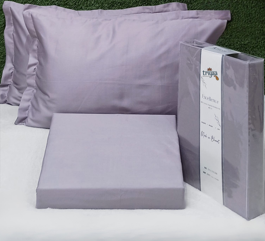 Solid cotton bedsheet