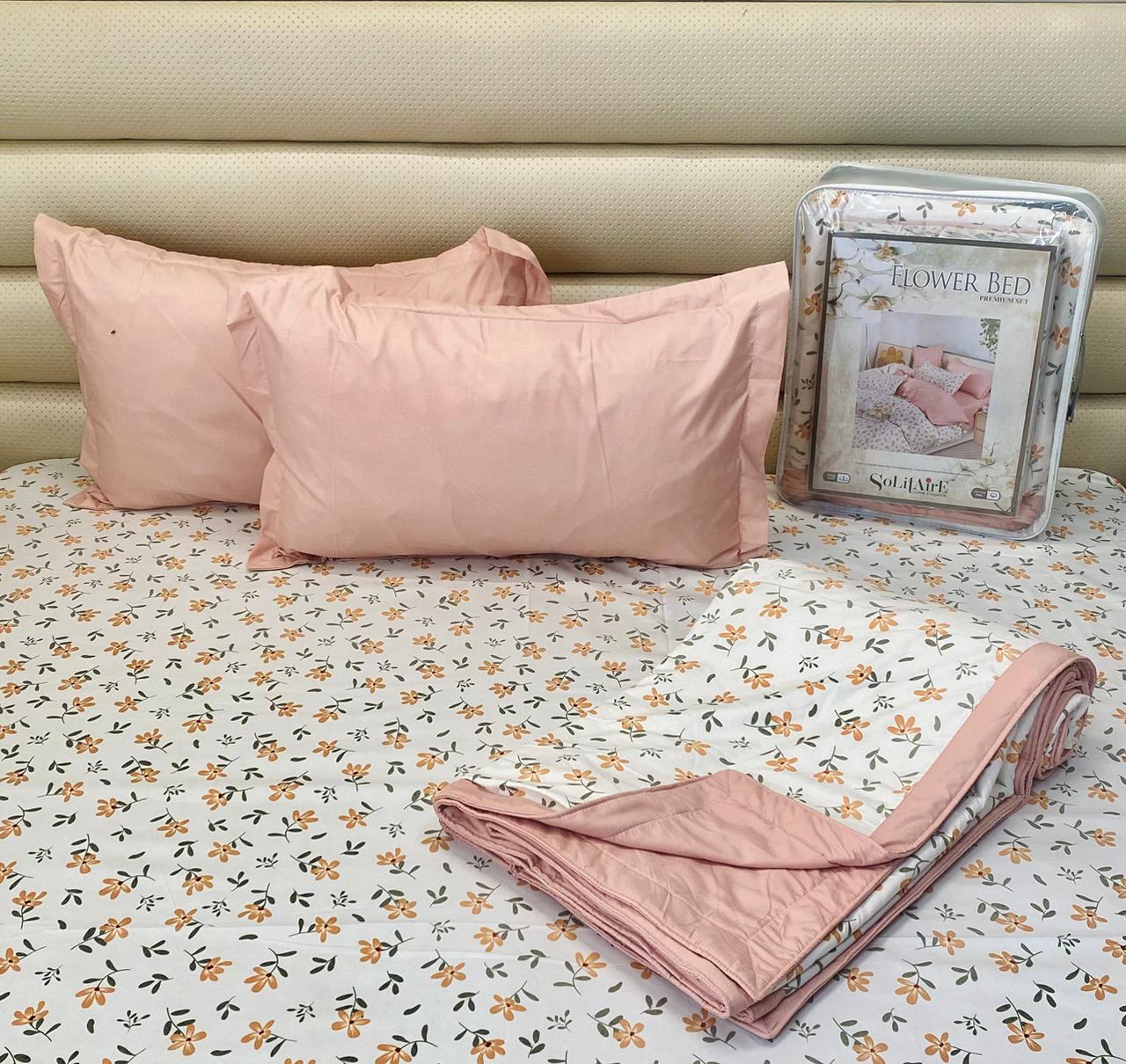 Flower bed king sized Dohar set