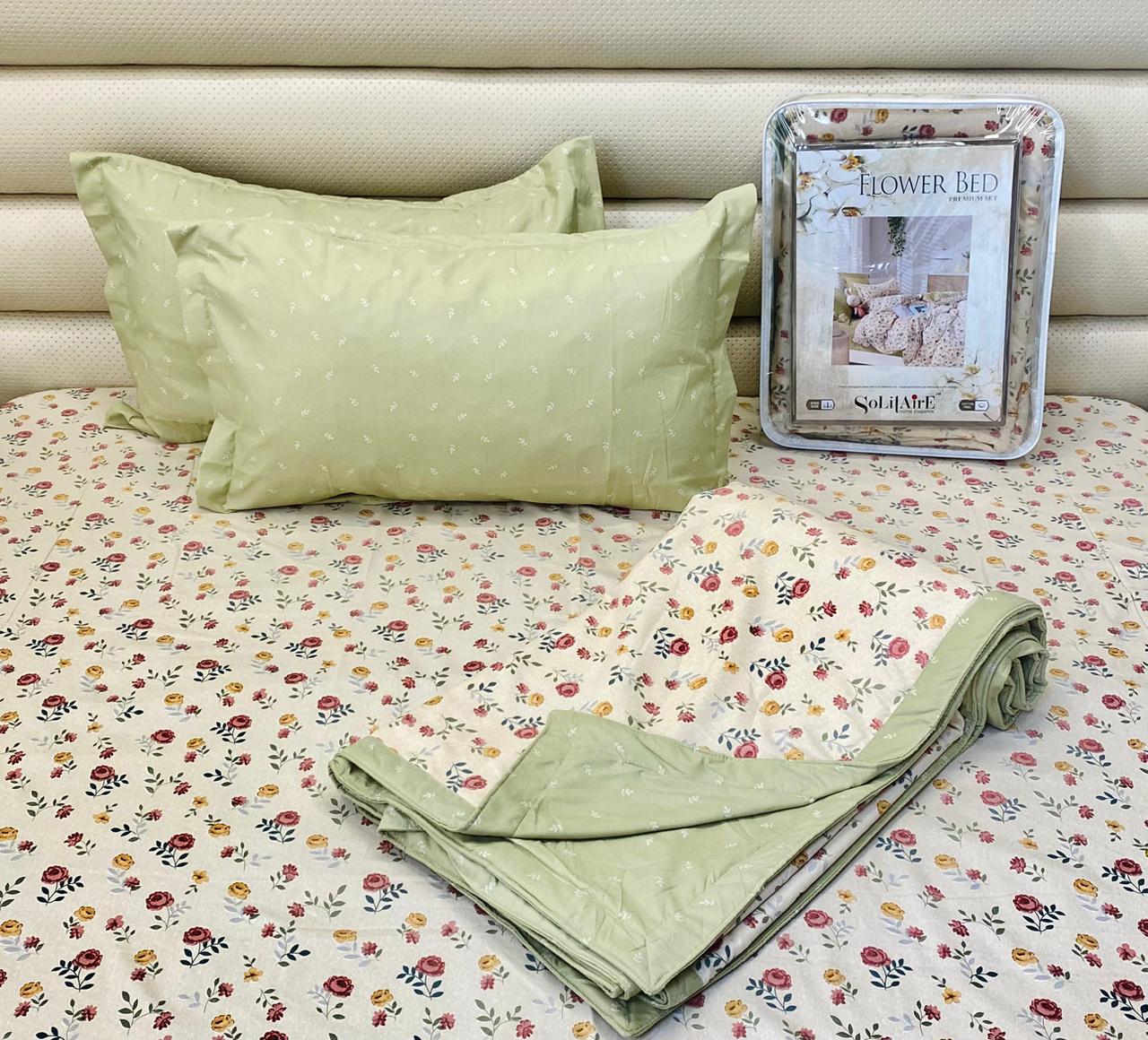Flower bed king sized Dohar set