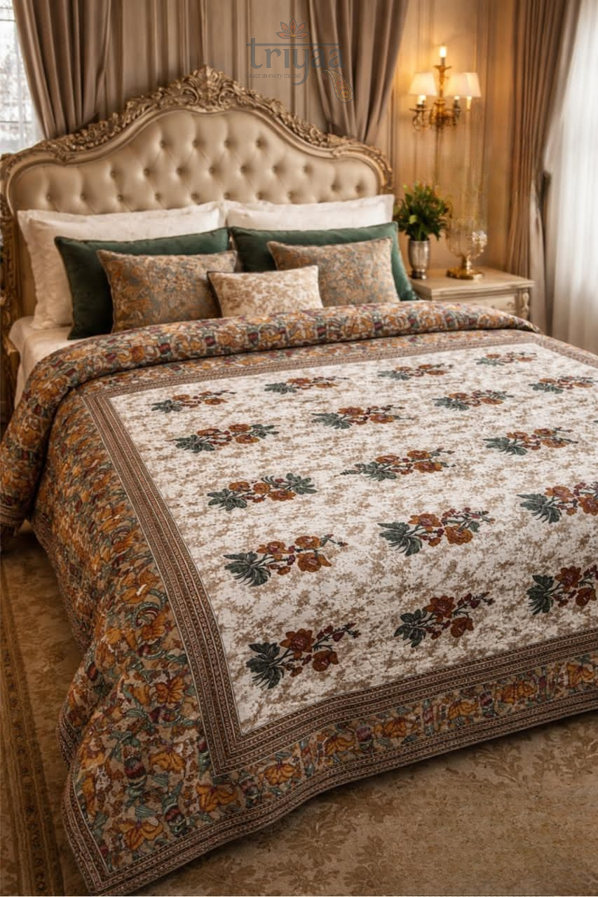 Triyaa 100% Pure Cotton Comforter – Soft, Breathable & All-Season