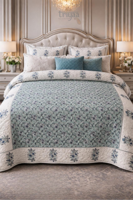 Triyaa 100% Pure Cotton Comforter – Soft, Breathable & All-Season