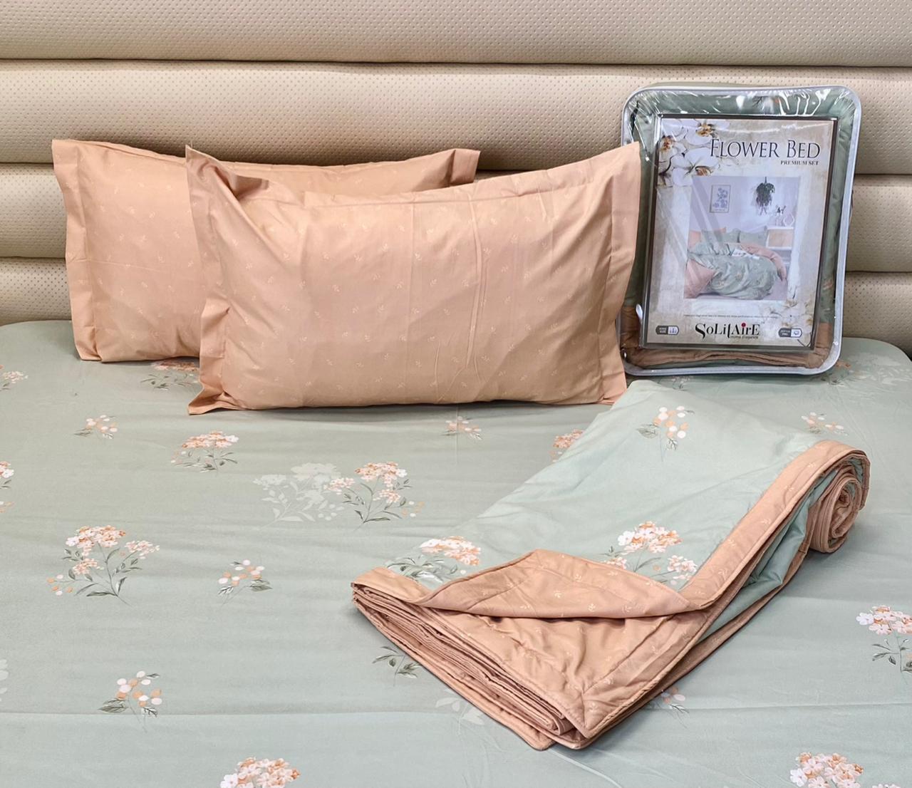 Flower bed king sized Dohar set