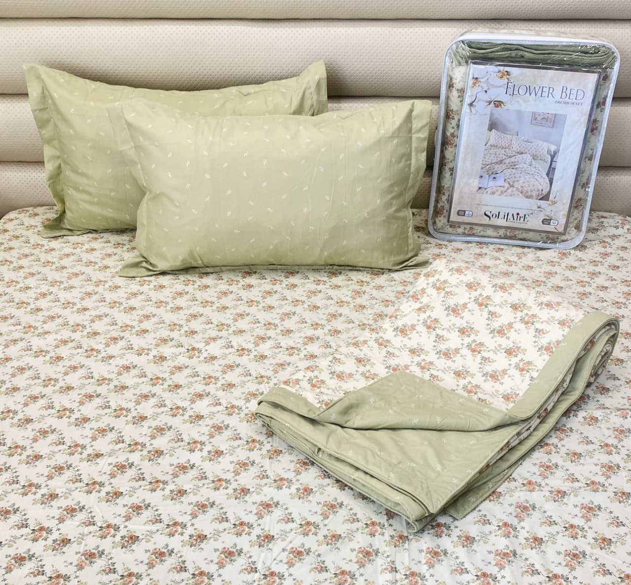 Flower bed king sized Dohar set