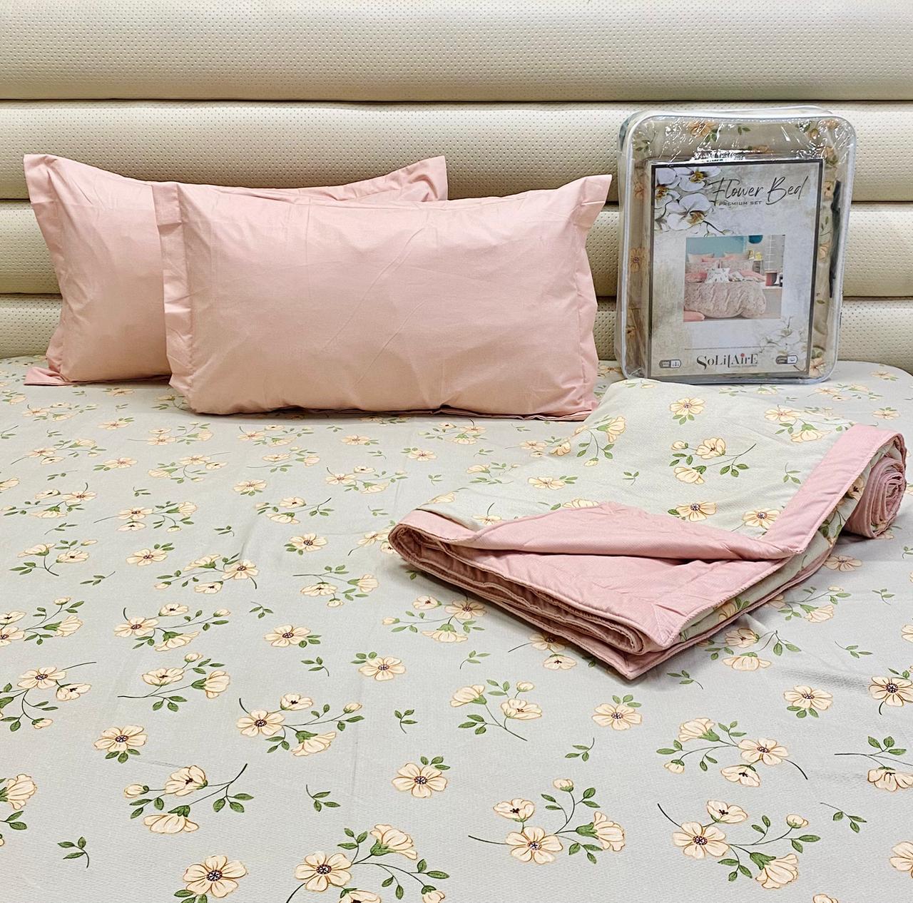 Flower bed king sized Dohar set