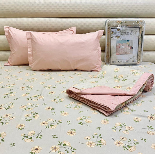 Flower bed king sized Dohar set